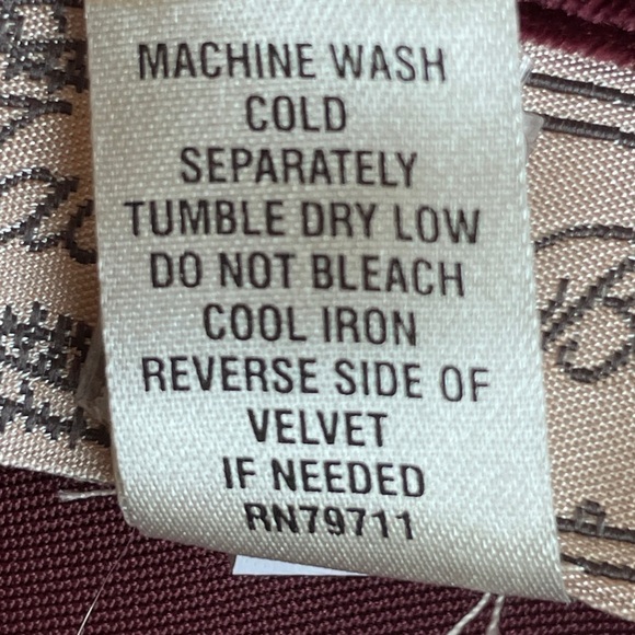 Jacalyn Bennett NEW Fairy Velvet Maxi Dress Burgundy Velvet Surplice V Neck Med - Picture 7 of 9